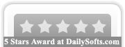 Hard Disk Sentinel : 5 Stars Award at dailysofts.com !