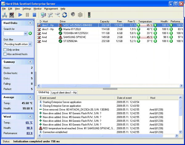 Hard Disk Sentinel Enterprise Server