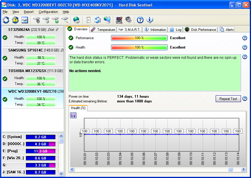 Hard disk drive, HDD/SSD health, temperature monitoring, prevent data loss