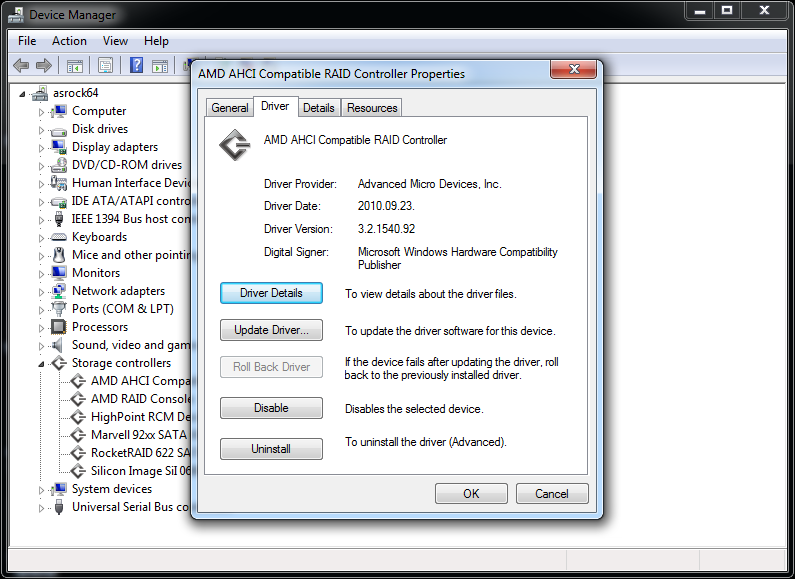 Updating Driver For AMD AHCI Compatible RAID Controller
