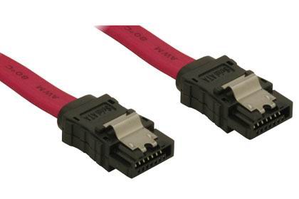 SATA hard disk cable with metal latch